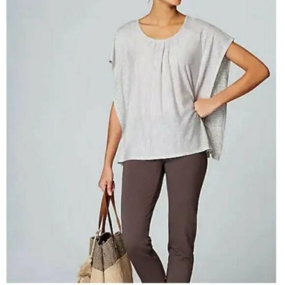 Pure Jill Linen Blend Lagenlook Top - Picture 1 of 10